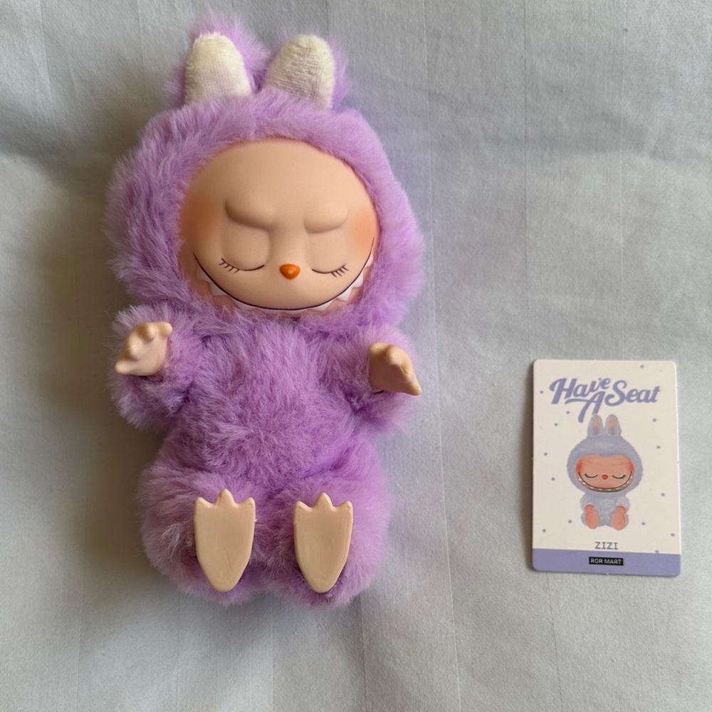 Zizi Plush Keychain Toy - Lavender Bunny Costume by - Picture 3 of 9